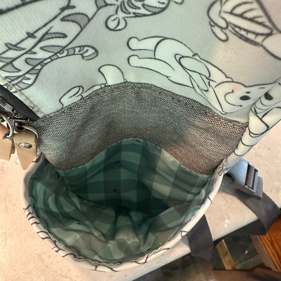 Petunia Pickle Bottom diaper Bag - Cream with Winnie the Pooh - Picture 3 of 10